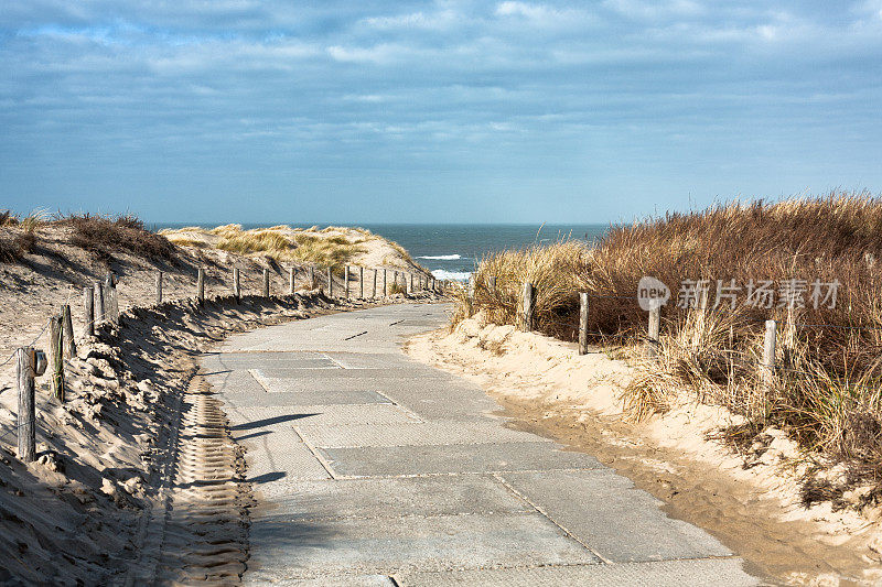 荷兰Noordwijk aan Zee附近的海滩